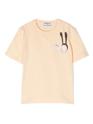 Stella McCartney Kids Crew neck organic cotton T-shirt - Yellow