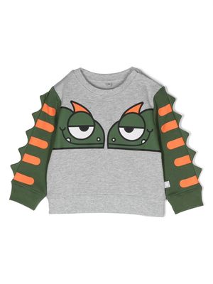 Stella McCartney Kids dragon print sweatshirt - Grey