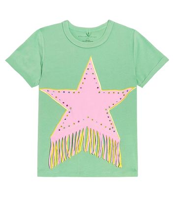 Stella McCartney Kids Embellished cotton T-shirt