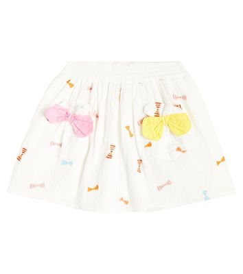 Stella McCartney Kids Embroidered cotton skirt