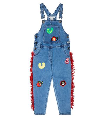 Stella McCartney Kids Embroidered denim dungarees