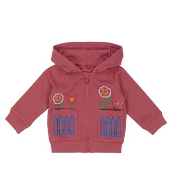 Stella McCartney Kids Embroidered zipped hoodie