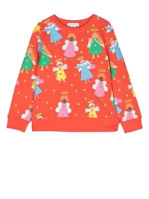 Stella McCartney Kids fairy print sweatshirt - Red