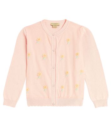 Stella McCartney Kids Floral cotton cardigan