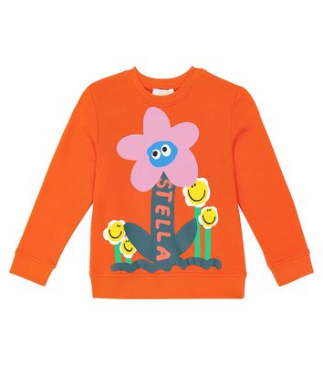 Stella McCartney Kids Floral cotton jersey sweatshirt