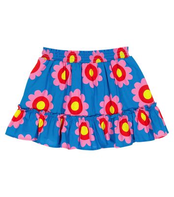 Stella McCartney Kids Floral cotton skirt