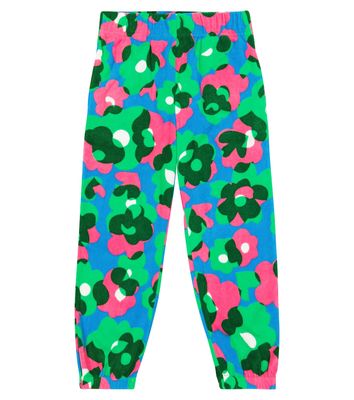 Stella McCartney Kids Floral fleece sweatpants