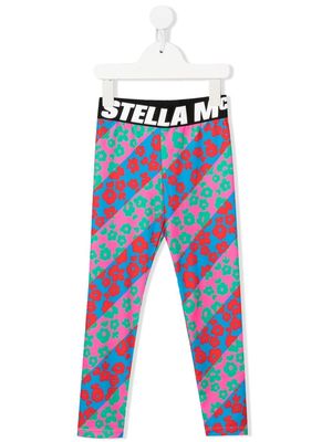 Stella McCartney Kids floral-print leggings - Pink
