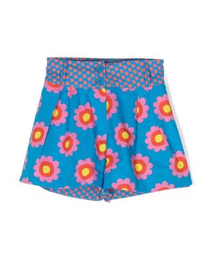 Stella McCartney Kids floral-print shorts - Blue
