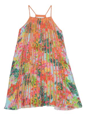 Stella McCartney Kids floral-print sleeveless dress - Orange