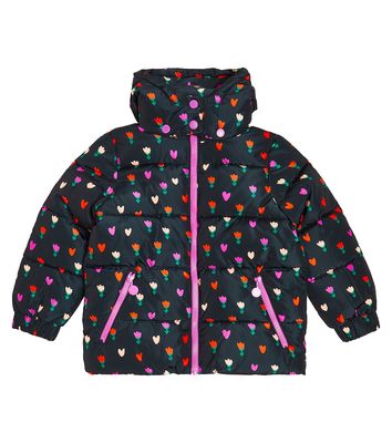 Stella McCartney Kids Floral puffer jacket