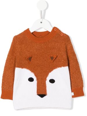 Stella McCartney Kids Fox-design knitted jumper - Neutrals