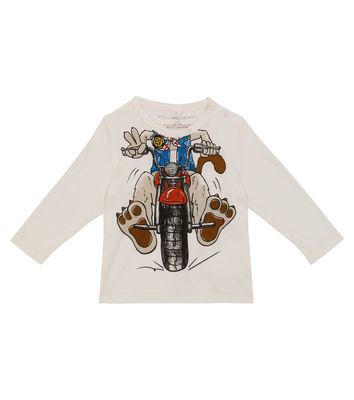 Stella McCartney Kids Funny Motor Dog long-sleeved T-shirt
