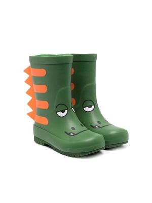 Stella McCartney Kids Gecko graphic-print Wellington boots - Green