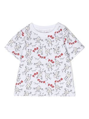 Stella McCartney Kids graphic organic-cotton T-shirt - White