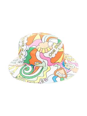 Stella McCartney Kids graphic-print bucket hat - Yellow
