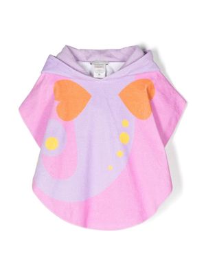Stella McCartney Kids graphic-print cotton robe - Pink