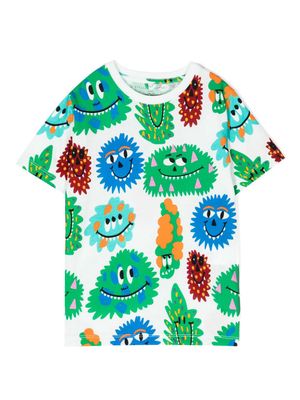 Stella McCartney Kids graphic-print cotton T-shirt - Multicolour