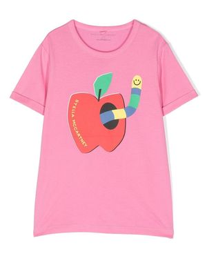 Stella McCartney Kids graphic-print cotton T-shirt - Pink