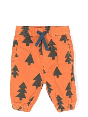 Stella McCartney Kids graphic-print drawstring trousers - Orange
