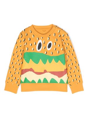 Stella McCartney Kids graphic-print jumper - Orange