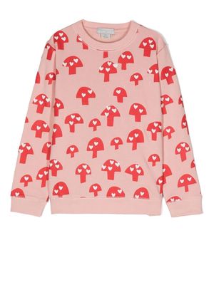 Stella McCartney Kids graphic-print long-sleeve sweatshirt - Pink
