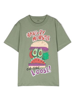Stella McCartney Kids graphic-print organic cotton T-shirt - Green