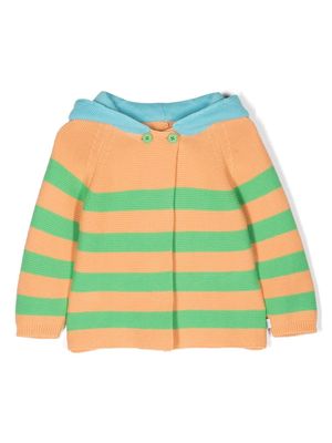 Stella McCartney Kids hooded cotton cardigan - Orange