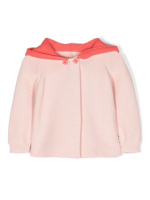 Stella McCartney Kids hooded cotton cardigan - Pink