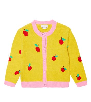 Stella McCartney Kids Intarsia cotton-blend cardigan