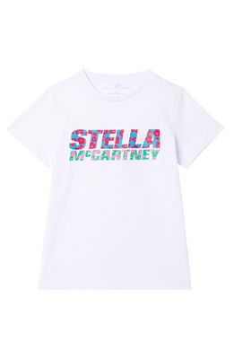 Stella McCartney Kids Kids' Cotton Logo Tee in White