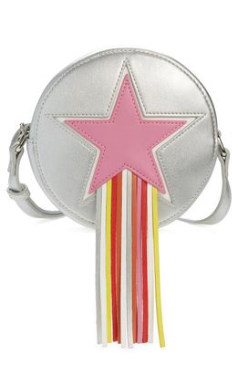 Stella McCartney Kids Kids' Fringe Star Faux Leather Crossbody Bag in 925 Silver