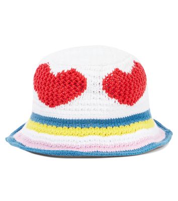 Stella McCartney Kids Knit canvas bucket hat