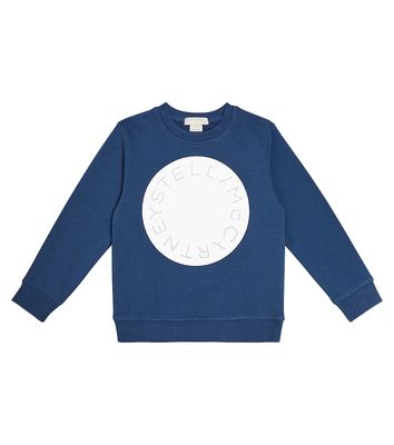 Stella McCartney Kids Logo cotton fleece sweatshirt