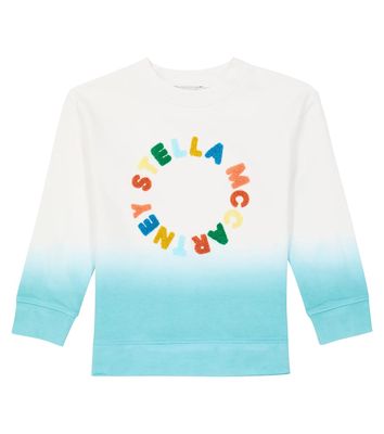 Stella McCartney Kids Logo cotton jersey hoodie