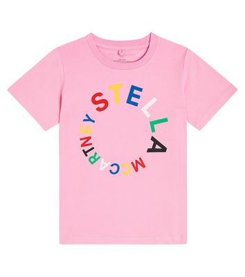 Stella McCartney Kids Logo cotton jersey T-shirt