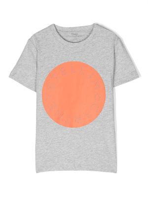 Stella McCartney Kids logo-print cotton T-shirt - Grey