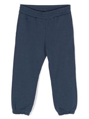 Stella McCartney Kids logo-print cotton track pants - Blue