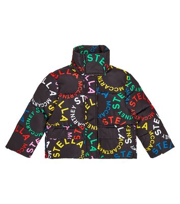 Stella McCartney Kids Logo puffer jacket