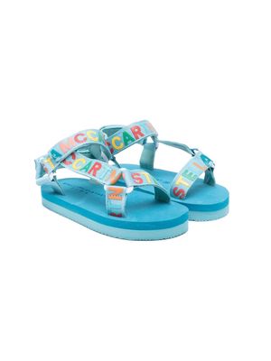Stella McCartney Kids logo-strap sandals - Blue
