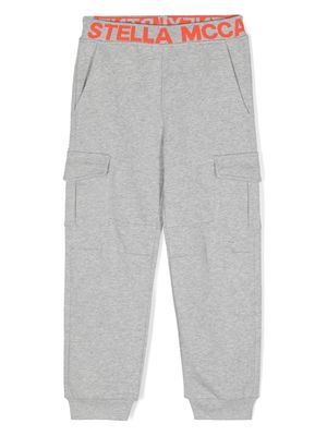 Stella McCartney Kids logo-waistband track pants - Grey