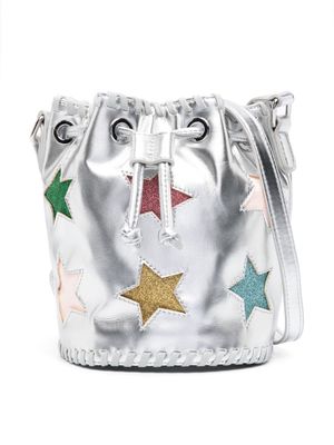 Stella McCartney Kids Metallic Stella Star shoulder bag - Silver