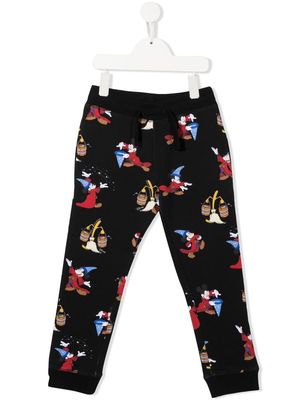 Stella McCartney Kids Mickey Mouse cotton sweatpants - Black