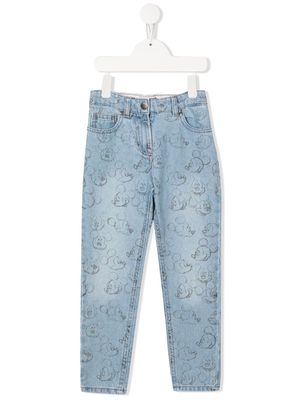 Stella McCartney Kids Mickey Mouse staight-leg jeans - Blue