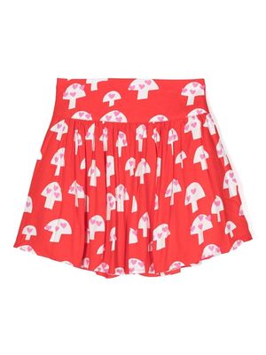 Stella McCartney Kids mix-print skirt - Red