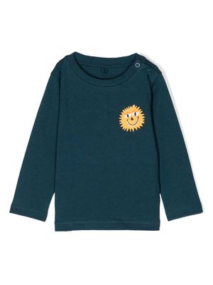 Stella McCartney Kids Monster Sunshine cotton sweatshirt - Blue