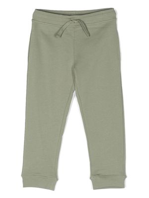 Stella McCartney Kids motif-embroidered cotton track pants - Green