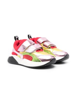 Stella McCartney Kids multi-panel touch-strap sneakers - Red