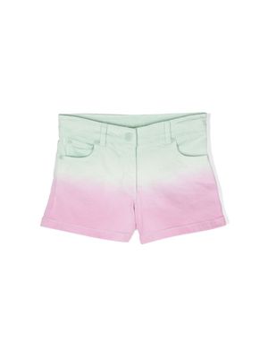 Stella McCartney Kids ombré-effect denim shorts - Pink