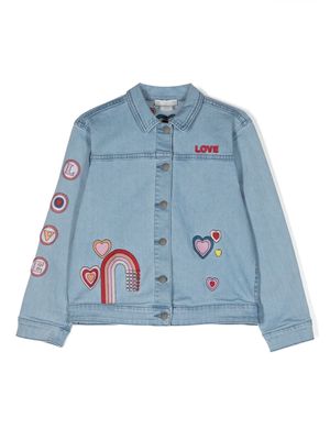 Stella McCartney Kids patch-detail denim jacket - Blue